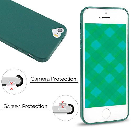 Funda iPhone 5S Carcasa iPhone SE Anfire Carcasa Ultra Delgado Mate TPU Silicona para Apple iPhone 5S SE 5 Suave Flexible Goma Protectora Caso Caja Anti Rasgu os Anti Choque Tapa Ligero Back Case Cover Color del Caramelo - Verde oscuro reviews Funda iPhone 5S Carcasa iPhone SE Anfire Carcasa Ultra Delgado Mate TPU Silicona para Apple iPhone 5S SE 5 Suave Flexible Goma Protectora Caso Caja Anti Rasgu os Anti Choque Tapa Ligero Back Case Cover Color del Caramelo - Verde oscuro