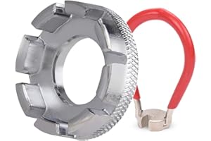 WeddHuis Chiave per Raggi Bici in Acciaio, Spina per Raggi - Chiave per Raggi per Bici, Bike (6 Dimensioni 10-15 Gauge)