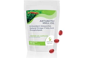 Antarctic Krill Oil 500mg Omega Marine Oil Omega 3 6 9 Phospholipids Antioxidant Sample Pack of 7 Capsules Health Food Supplements HEALTHY MOOD UK Quality Nutrients