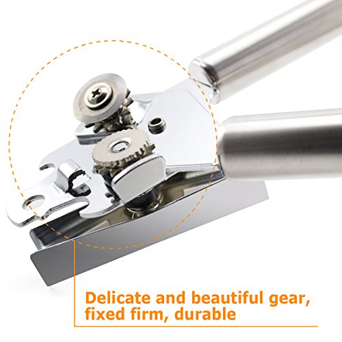 Deckelöffner, Ubegood Rostfreier Edelstahl Konservenöffner/ Multifunktions Dosenöffner Deckelöffner Büchsenöffner (Silber) - 5