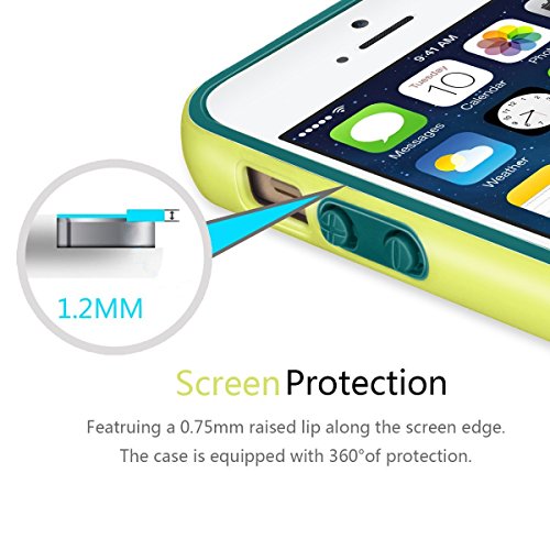 iPhone SE Funda - HanLuckyStars  Ultra Hybrid  Funda Carcasa Case TPU Matte Shell Exact Bumper Tope Shock Protecci  n Gota Anti-Ara  azos   Choque Absorci  n Borrar Espalda para Apple iPhone SE 5 5S