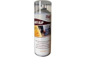 SCQ SOLUCIONES CON QUÍMICA Spray antideslizante de superficies I Pintura transparente anticaidas | antideslizante para suelos, rampas, escaleras, piscina | Evita caidas y resbalones ANTI SLIP x 400 ml