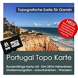 Portugal Garmin Karte topografisch. Die Topokarte GPS Karte wird auf einer 4 GB micro SD Karte mit SD Karten-Adapter geliefert. Höhenlinien auf der Karte sind im 10 Meter Abstand vorhanden. Die topografische Vektorkarte von navitracks ist im Basismaßstab 1:25.000 auf der micro SD Karte enthalten. Damit eignet sich diese Karte ideal zur Navigation und Tourenplanung mit einem Garmin GPS Gerät. Die Karte auch als installierbare Datei für PC und Mac Computer enthalten.