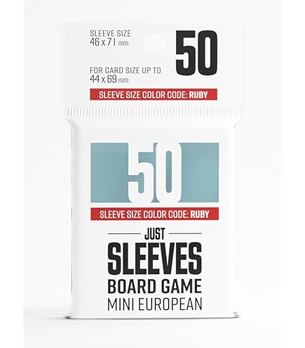 card sleeves 44 x 68 Mini Euro Size Card Sleeves (44x68mm) – Greater than Games main image 0