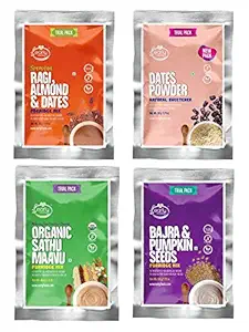 Early Foods (Combo 2 - with ) Trial Pack Combo - Fresh Porridge Mixes - 50g Each X 4