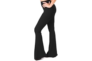 SATINA Flared Womens Leggings - Buttery Soft High Waisted Flare Leggings Women - Palazzo Pants for Women