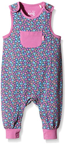 Kite Baby-Girls Ditsy Floral Crew Neck Sleeveless Dungarees, Multicoloured, 3-6 Months