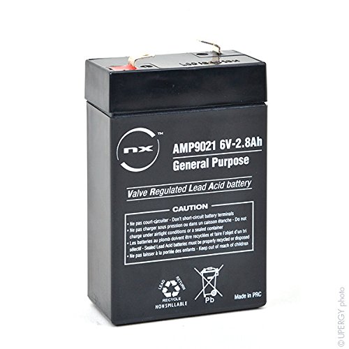 NX - Batería plomo AGM S 6V-2.8Ah 6V 2.8Ah T1 - Unidad(es)