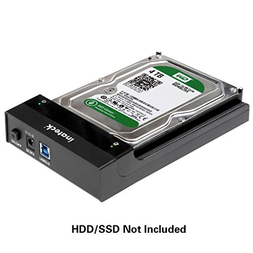 Inateck FD1006 USB 3.0 festplatten Dockingstation für 2.5 3.5 zoll SSD HDD SATA I/II/III inklusive USB3.0 Kabel mit 12V 2A netzteil unterstützen PC / Notebook / Mac (SATA3 UASP support) - 3