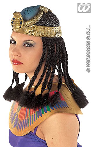 Sancto 6788C - Copricapo Cleopatra con Trecce, Multicolore, Taglia Unica