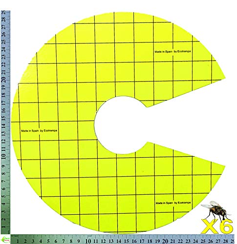 Zero Biocides 6 Placas Adhesivas DE Recambio para Equipo ATRAPAMOSCAS UV Formato Nº P39