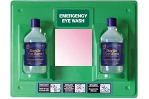 EYECARE SOLUTIONS Eye Wash Station with Label and Mirror