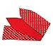 Sea Team Bows Red with White Polka Dots Double Wide Headwrap Cotton Headband