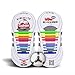 Coolnice® 18Pcs No Tie Shoelaces für Jugend Kinder Elastisch Schnürsenkel Wasserdichte Silikon Kein Krawatte Flache Sportlauf Schnürsenkel für Sport Fußball Marathon, Athleten, Läufer-Regenbogen