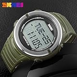 Easy Go Shopping Herrenuhr Outdoor Sports Laufschritt Uhr Herzfrequenz Elektronische Uhr Multifunktions Wasserdichte Herzschlag Uhr (Color : 5)