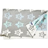 Babydecke / Kuscheldecke / Feinstrickdecke aus 100% Bio-Baumwolle, 80x100cm, GOTS zertifiziert, inkl. Geschenkschachtel - 2