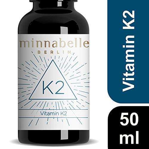 Vitamin K2 Tropfen MK-7 hochdosiert, 200µg 50ml (1750 Tropfen je 20µg), 99,7% All-Trans-Gehalt, vegan, laborgeprüft und hergestellt in Deutschland