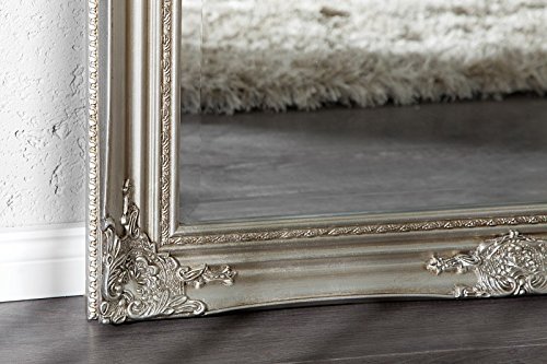 DuNord Design Wandspiegel Standspiegel BAROCCO XL silber 185cm Barock Design Spiegel - 4