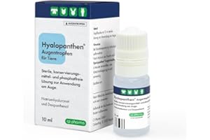 cp-pharma Hyalopanthen Augentropfen | 10 ml | Augentropfen für Tiere | Für empfindliche Augen, für eine langfristige Anwendung sowie zur Anwendung bei vorgeschädigter Hornhaut