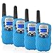 Produktbild Bobela T388 Funkgeräte Kinder Walkie Talkie Set mit lampe LCD Dispplay / VOX PMR Lizenzfrei Walky Talky 8 Kanäle 0.5w 3km Walki Talki Geschenke für Kinder ab 3 5 8 Jahre (4er-Set, Blau)