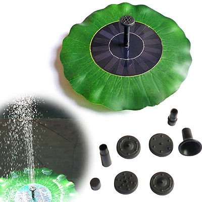 Gary@Ghost Solarenergie Gartenbrunnen Garten Teichpumpe Blätter Solarpumpe Springbrunnen Wasserpumpe Zyklus Gartenpflanzen Bewässerung