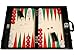 Produktbild Wycliffe Brothers Backgammon-Turnierset - Schwarzes Kroko mit cremefarbener Spielfläche (grüne Points) - Gen III