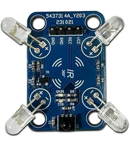 Kit DAOKAI Di 20 Paia Emettitore E Ricevitore IR 940nm – 5mm, VS1838B, Resistenze Incluse – Per Arduino E Progetti DIY