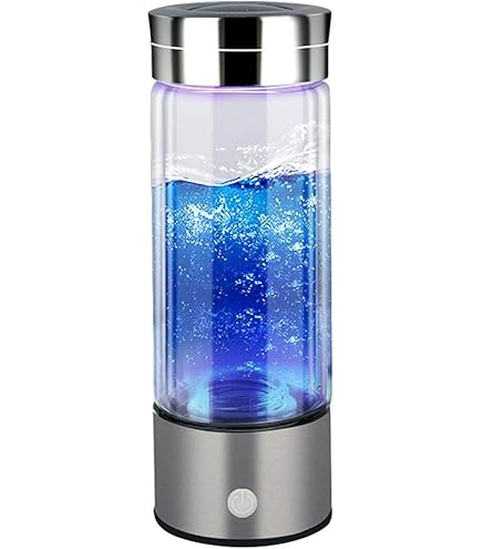 LEEZEL Waterstofgenerator fles, 420 ml waterstofwaterfles, draagbare waterstofgenerator, draagbare USB-oplader voor thuis, op kantoor en op reis