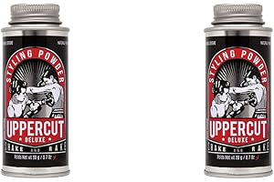Uppercut Deluxe Hair Styling Powder, Easy Application Powder to Add Texture and Volume, Light Flexible Hold and Natural Matte Finish, 2 x 20g