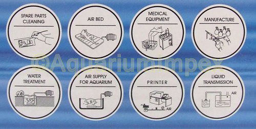 AquaForte Luftpumpe/Kolbenkompressor Hailea Aco 318, 60l/min - 4