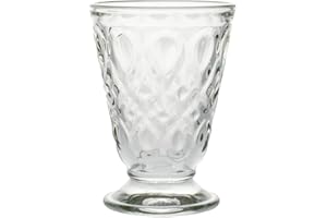 La Rochère Gobelet à Eau en Verre Pressé Lyonnais, 20 cl, Lot de 6