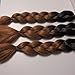 Start the Trend! Ombre 2 Tone Braid. 100g, 20 inches. Black on Brown. Like X-Pression, Xpression Braiding. Expression. (This is not x-pression braid)