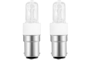 SCNNC Halogen Leuchtmittel B15 100W Dimmbar, AC230V, Warmweiß 2700K, 2 Stück