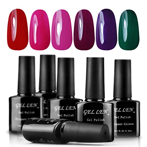 Gellen Brand 10ml UV LED 6 pcs Starter Kit Nail Lacquer Gel Nail Polish Gel Colors #4