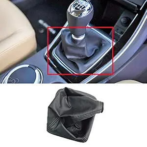 Speedwav Car Gear Lever Leatherette Cover Black For Hyundai i20 Active Boot_Lever-347