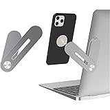 Nanssigy Phone Holder Stand for Laptop Same Screen, Mobile Phone Mounts, Aluminum Alloy Shrink Computer Stand 2 in 1…