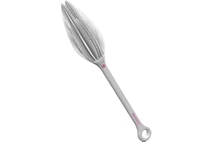 ‎DENTISTAR dentistar Silikon Flaschenbürste – Baby Flaschenbürste für Flaschen, Becher und Gläser, Flexibler Flaschenreiniger mit weichen Silikonborsten – Aus lebensmittelechtem Silikon – BPA-frei* – Grau