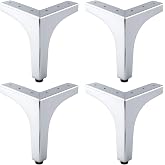 Metalon 20 cm 4 ADET G&uuml;m&uuml;ş Krom Metal Mobilya Ayağı Modern Koltuk Dayanıklı &Uuml;nitesi Ayağı Ayakları
