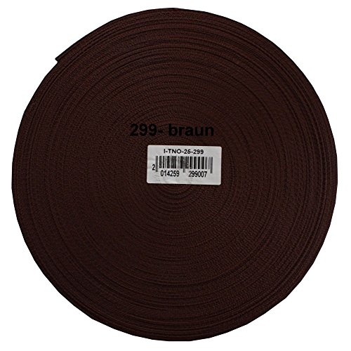 3m Gurtband 40mm breit (1,10€/m)- 299- braun - 2