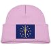 Produktbild Fashion Funny Boys Girls Flag of Indiana Knitted Beanie Caps Cute Kids Warm Hats Adjustable
