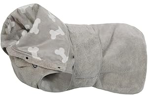 Rukka Pets - Albornoz (Talla M), Color Beige