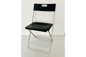 Ikea GUNDE krzesło składane w kolorze czarnym, białym