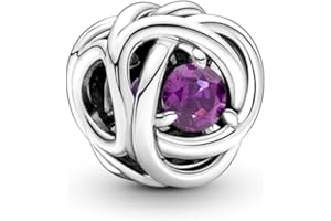 Pandora Moments Charm Ewigkeitskreis, Sterlingsilber, mit klarem Cubic Zirkonia