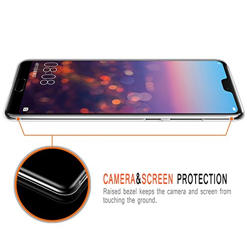 Huawei P20 Pro HÃ¼lle, Eouine SchutzhÃ¼lle Silikon Transparent mit Marmor Muster Motiv HandyhÃ¼lle [Ultra DÃ¼nn] Slim StoÃŸfest Weich TPU Bumper Case Backcover fÃ¼r Huawei P20 Pro 6,1 Zoll Smartphone (Blau, Gold)