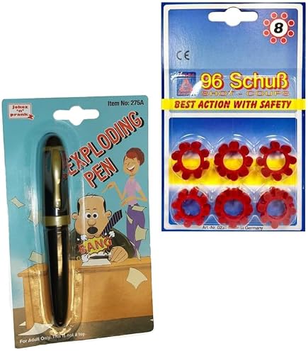 The Gadget Channel – Détonateur à Capuchon Explosif – Blague Sonore – Prank – Petit Format 3x1,4x0,5 Cm – Sans Capuchon