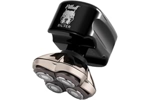 Męska elektryczna maszynka do golenia głowy i twarzy Silver PRO od Skull Shaver (Wtyczka UE)