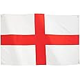 Runesol England Flag 3x5, 91x152cm, Six Nations Rugby, St George's Day Cross, 4 Grommets, Eyelet in Every Corner, English Football, Premium Flags, Inside, Outside, Vivid Colours