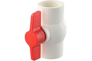 REACHMALL AR512 On/Off Valve Adapter for 38mm and 32mm Diameter Pipe, Plastic Ball Valve T-Handle Water Shut/Off Adapter for Swimming Pool