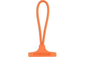 ‎DOBSOM T-Zippuller - Pack of 10 - Zipper Aid for Clothes and Bags - Ideal for Arthritis, Rheumatism and Hand Restricted Function (Orange)