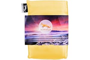 Silkrafox ultralight sleeping bag liner, artificial silk inlett, perfect for hiking, backpacking, outdoor activities